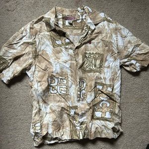 Hawaiian Button Up Shirt Large